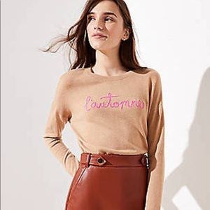 Tan Sweater from Loft